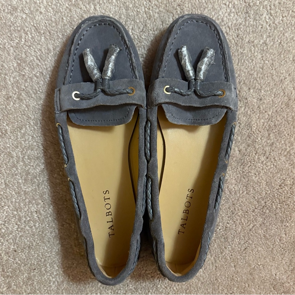 NWOT - Talbots Suede Tassel Loafers